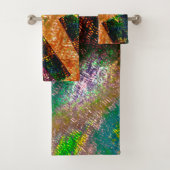 素朴に燃えた色の層の散乱 バスタオルセット (インサイチュ)