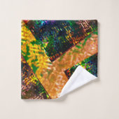 素朴に燃えた色の層の散乱 バスタオルセット (ウォッシュタオル)