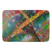 素朴に燃えた色の層の散乱 バスマット (正面)