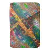 素朴に燃えた色の層の散乱 バスマット (正面縦)