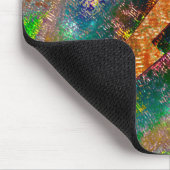 素朴に燃えた色の層の散乱 マウスパッド (コーナー)