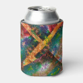 素朴に燃えた色の層の散乱 缶クーラー (缶正面)