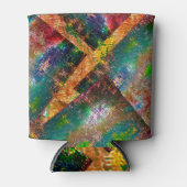 素朴に燃えた色の層の散乱 缶クーラー (正面)