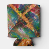 素朴に燃えた色の層の散乱 缶クーラー (裏面)