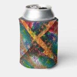 素朴に燃えた色の層の散乱 缶クーラー