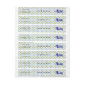 素朴のエンベロ結婚ープのラップのまわりに住所 シール ラップアラウンドラベル (シート)