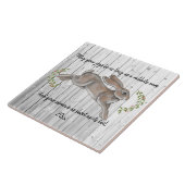 素朴のデートウサギが新年を迎える タイル (側面)