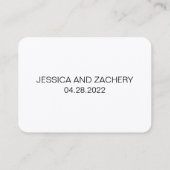 素朴のバ結婚ケットリストアイディアアドバイスカード プレイスカード (裏面)