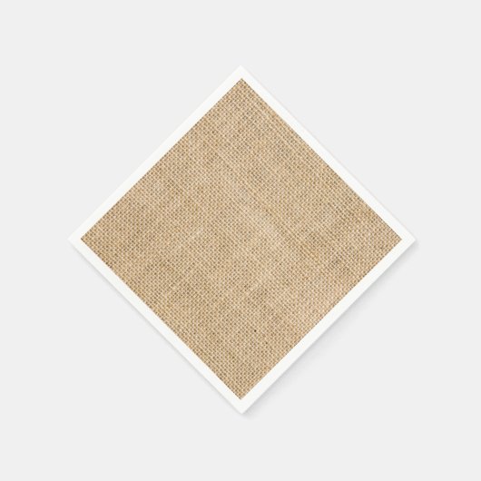 素朴のバ結婚ーラップトレンディーカントリーウェディング スタンダードカクテルナプキン (角)