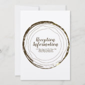 素朴のロ結婚グエレガントスクリプト招待状 招待状 (裏面)