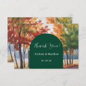 素朴の変離れ更結婚 サンキューカード (正面/裏面)