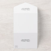 素朴の木結婚材のフローラライトのレース写真 オールインワン招待状 (外側)