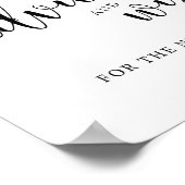 素朴の結婚アドバイスと願いのサイン ポスター (角)