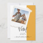 素朴の結婚アドベンチャー写真日付を保存 招待状 (裏面)