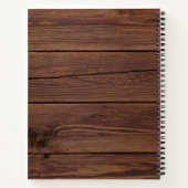 素朴の結婚ゲストブックストリングライトグリーン ノートブック (裏面)