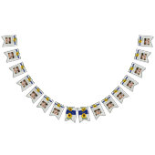 素朴の結婚ゴールデンひまわりブルーグレーの木 バンティングフラッグ (全)