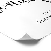 素朴の結婚ドーナツバー標識 ポスター (角)