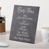 素朴の結婚バーパーソナライズされたドリンク 台座サイン (インサイチュ)