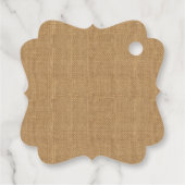 素朴の結婚バーラップレースありがとう フェイバータグ (裏面)