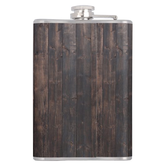 素朴の結婚フラスコ – 花婿介添人プレゼント フラスク (裏面)