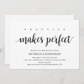 素朴の結婚リハーサル・ディナー・招待状 招待状 (正面/裏面)