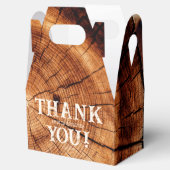 素朴の結婚ヴィンテージウッドツリースライスカスタム フェイバーボックス (オープン)