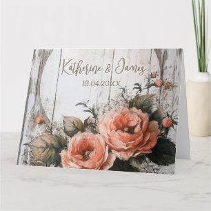 素朴の結婚名前をカスタムすると日付の署名 カード