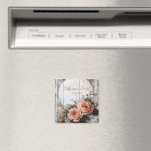 素朴の結婚名前をカスタムすると日付の署名 マグネット (インサイチュ (食洗機))