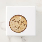 素朴の結婚木のスライスBrown Scriptに感謝 フェイバータグ (インサイチュ)