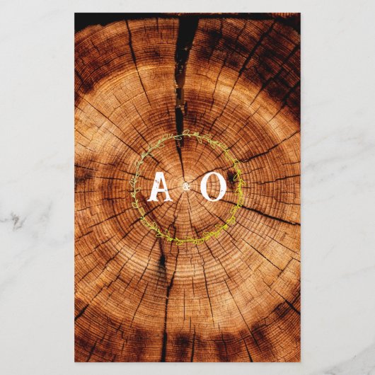 素朴の結婚木の推測ブライダルシャワーゲーム (裏面)