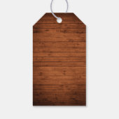 素朴の結婚木レースのフローラ ギフトタグ (裏面)