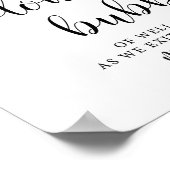 素朴の結婚泡がサインを送る ポスター (角)