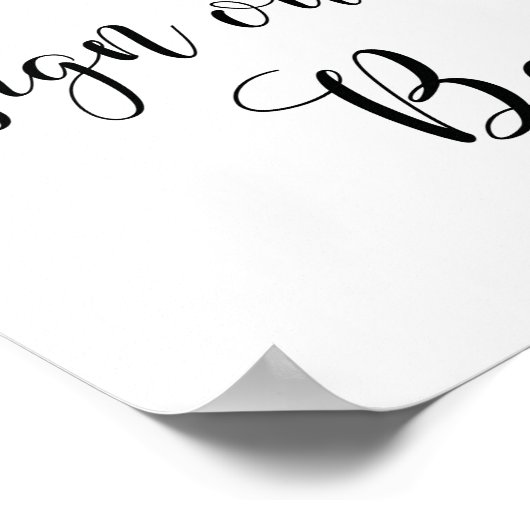 素朴の結婚署名の私たちの樽のゲストブックサイン ポスター (角)