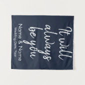 素朴の結婚舞台装飾装飾 タペストリー (正面(横))