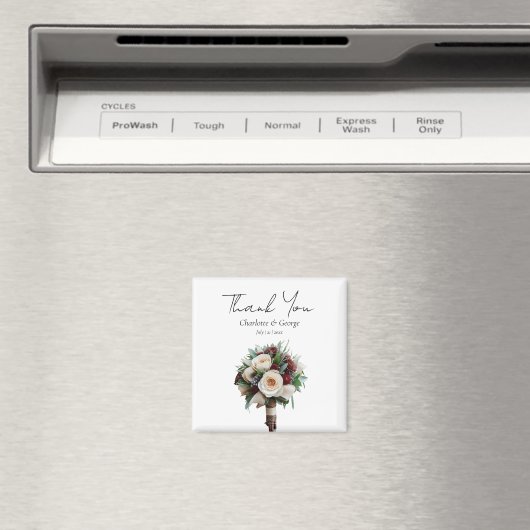 素朴の結婚花束結婚式の引き出物 マグネット (インサイチュ (食洗機))