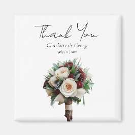 素朴の結婚花束結婚式の引き出物 マグネット