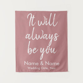 素朴の結婚裏装式ほこりっぽいバラデコール タペストリー