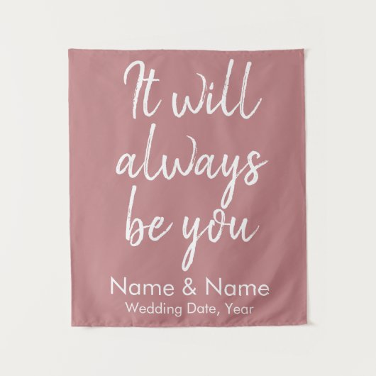 素朴の結婚裏装式ほこりっぽいバラデコール タペストリー (正面)