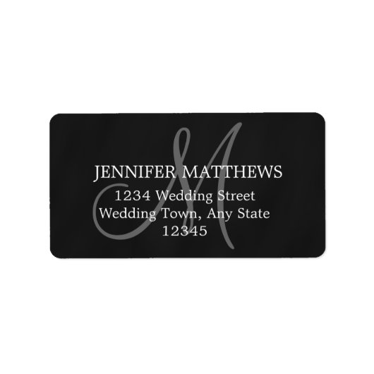 素朴の結婚返信カード住所 シール (正面)