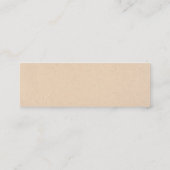 素朴の結婚飲料チケット券 スキニー名刺 (裏面)