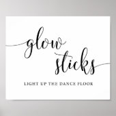 素朴の結婚Glow Stick Send Off Sign ポスター (正面)