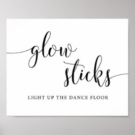 素朴の結婚Glow Stick Send Off Sign ポスター