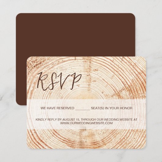 素朴の結婚GRAIN RSVP SCRIPT予約座席 (正面/裏面)