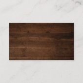 素朴の結婚Website Antler Bohoダークウッド エンクロージャーカード (裏面)