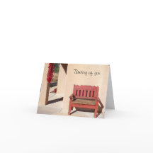 素朴の考える赤いベンチ