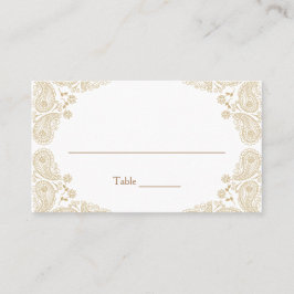 素朴のI結婚ペイズリーテーブル割り当てカード プレイスカード