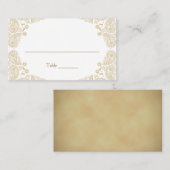 素朴のI結婚ペイズリーテーブル割り当てカード プレイスカード (正面/裏面)