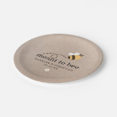 素朴はBee'sの結婚意で ペーパープレート (アングル)