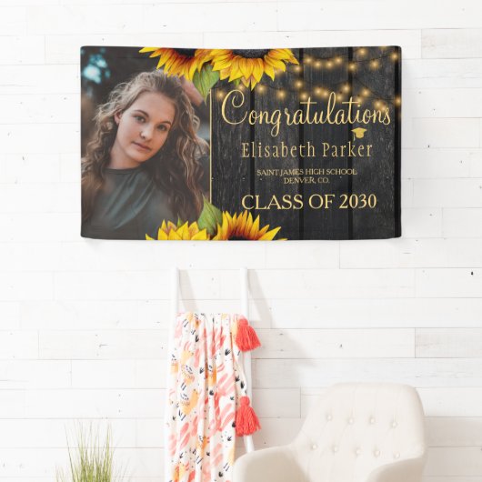 素朴ひまわりおめでとう教室PHOTO 横断幕 (インサイチュ)