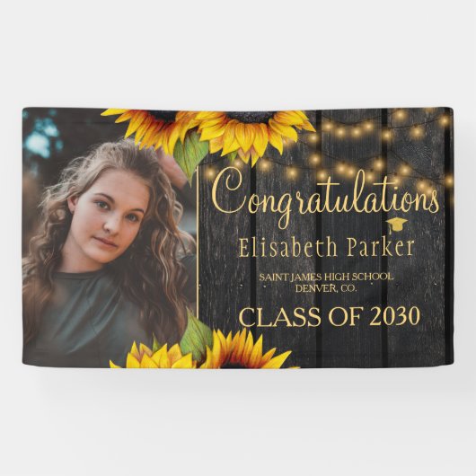 素朴ひまわりおめでとう教室PHOTO 横断幕 (横)